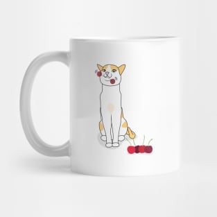 Swinging Cherry Cat Mug